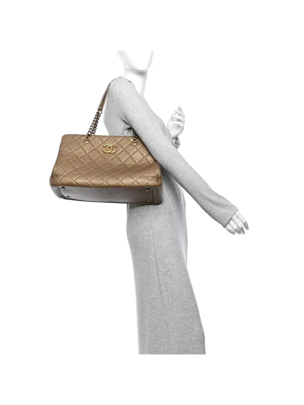 Chanel Metallic Calfskin Quilted Large #343004C19B